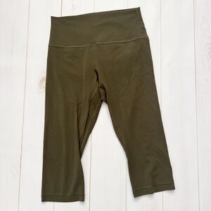Lululemon Dark Olive Crop 17” Align Leggings